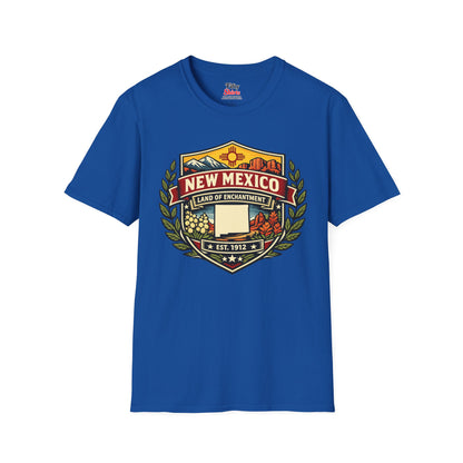 New Mexico Heritage Badge Unisex Softstyle T Shirt State Pride Graphic Tee Collections FS03