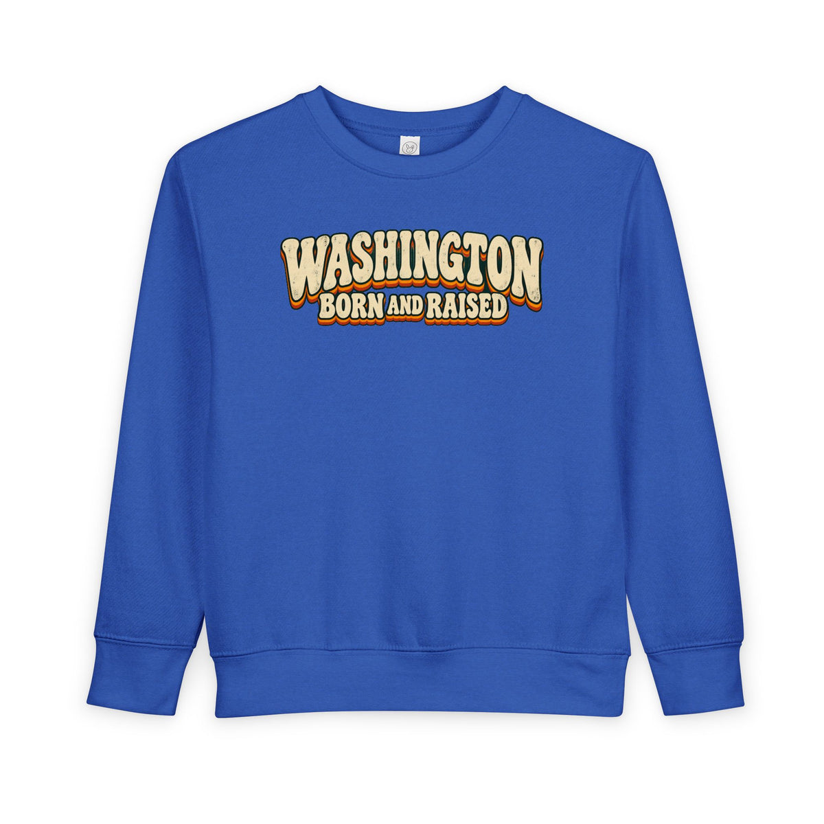 Washington Born and Raised Vintage 1970s Unisex Toddler Sweatshirt