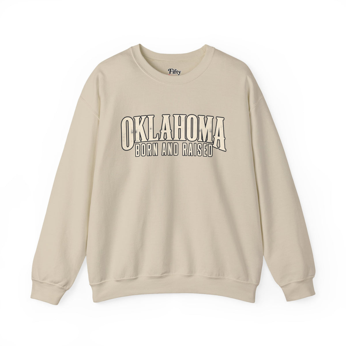 Oklahoma Born and Raised Premium Heritage Unisex Sweatshirt Graphic