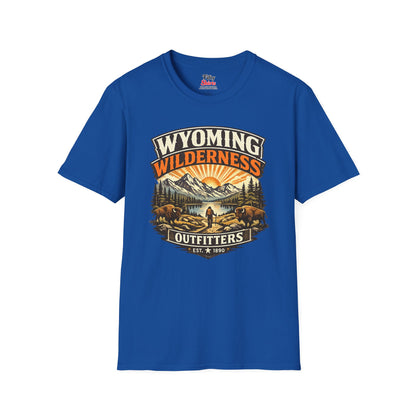 Wyoming Wilderness Outfitters Unisex Softstyle T Shirt State Pride Graphic Tee Collections FS03