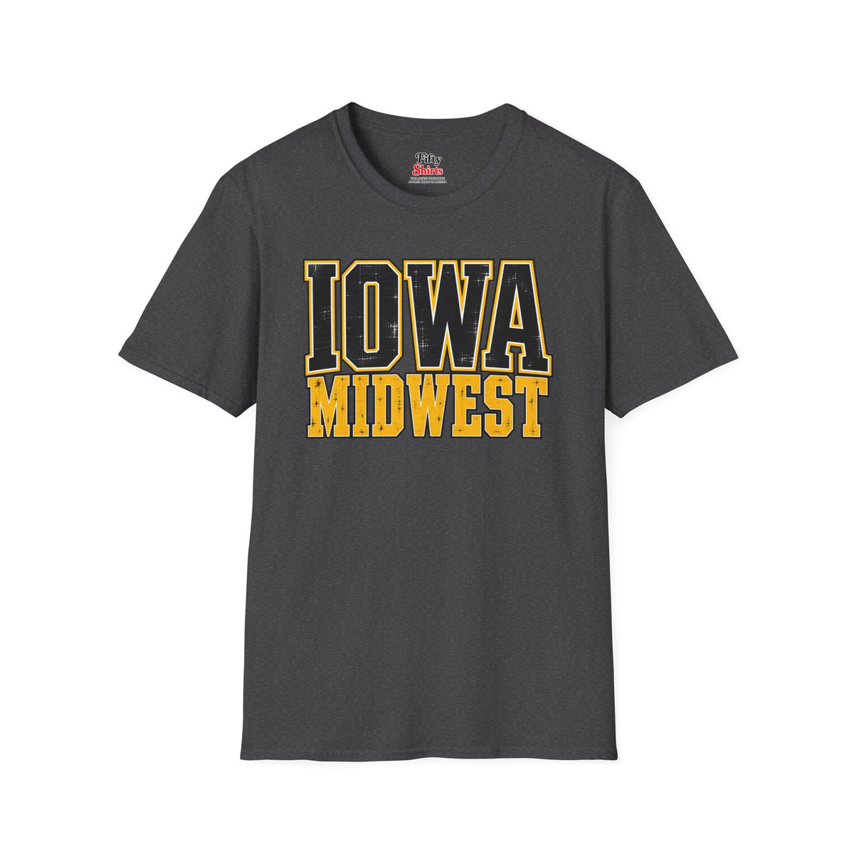 Iowa Midwest Unisex Softstyle T Shirt State Name Graphic Tee