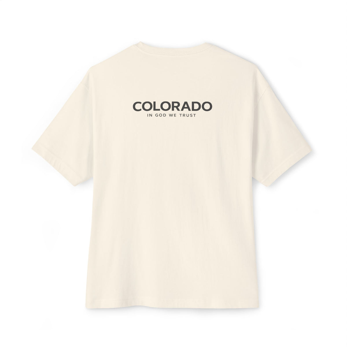 Colorado All State In God We Trust Unisex Casual Oversized Boxy Tee