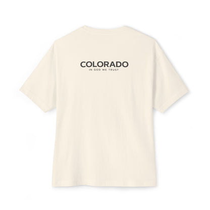 Colorado All State In God We Trust Unisex Casual Oversized Boxy Tee