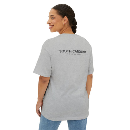 South Carolina All State In God We Trust Unisex Casual Oversized Boxy Tee