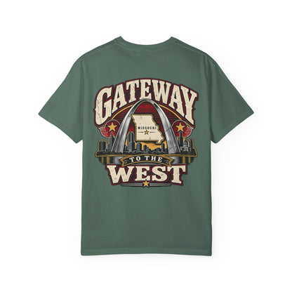 Missouri Gateway to the West Unisex Comfort Color 1717 Streetwear Graphic Tee