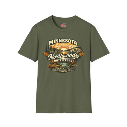 Minnesota Northwoods Outfitters Unisex Softstyle T Shirt State Pride Graphic Tee Collections FS03