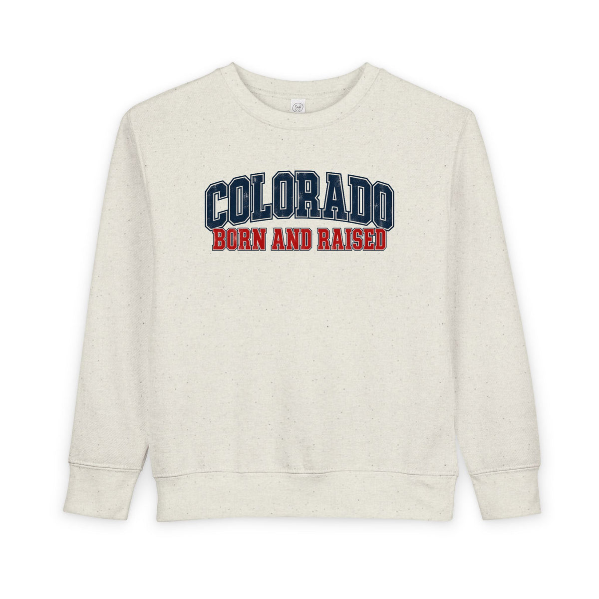 Colorado Born and Raised Collegiate Classic Unisex Toddler Sweatshirt