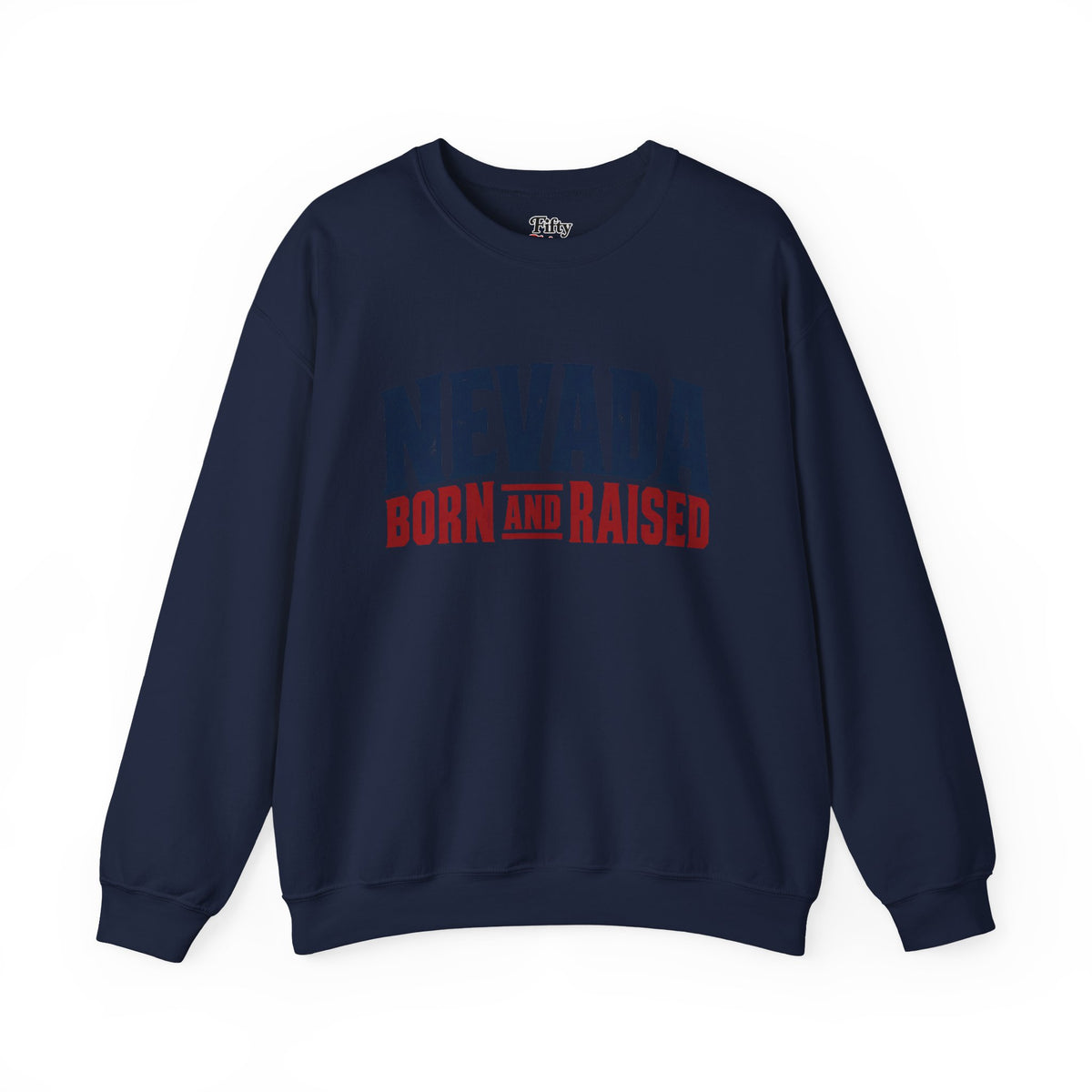 Nevada Born and Raised Modern Streetwear Unisex Sweatshirt Graphic