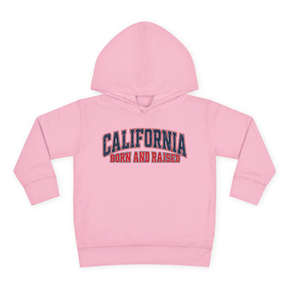 California Born and Raised Vintage Athletic Heritage Unisex Toddler Pullover Fleece Hoodie