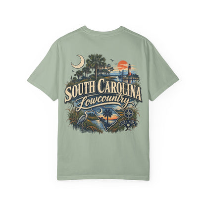 South Carolina Lowcountry Unisex Comfort Color 1717 Streetwear Graphic Tee