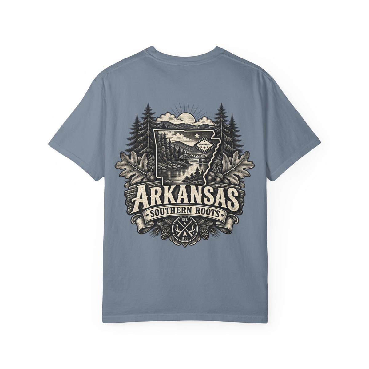 Arkansas Southern Roots Unisex Comfort Color 1717 Streetwear Graphic Tee