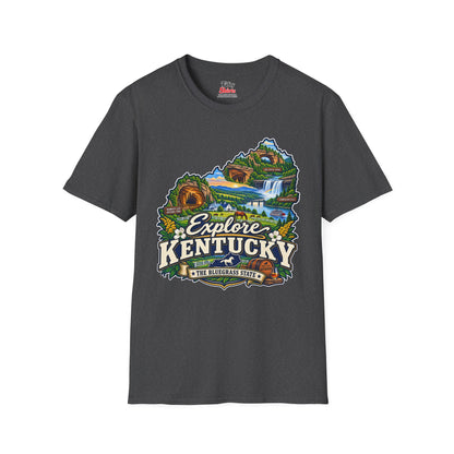 Explore Kentucky Unisex Softstyle T Shirt State Pride Graphic Tee Collections FS03