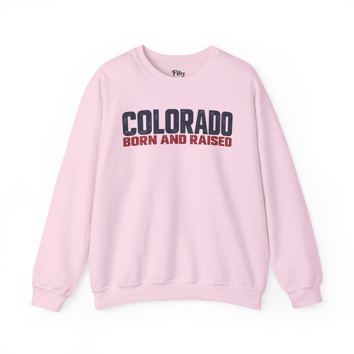 Colorado Born and Raised Minimal Modern Unisex Sweatshirt Graphic
