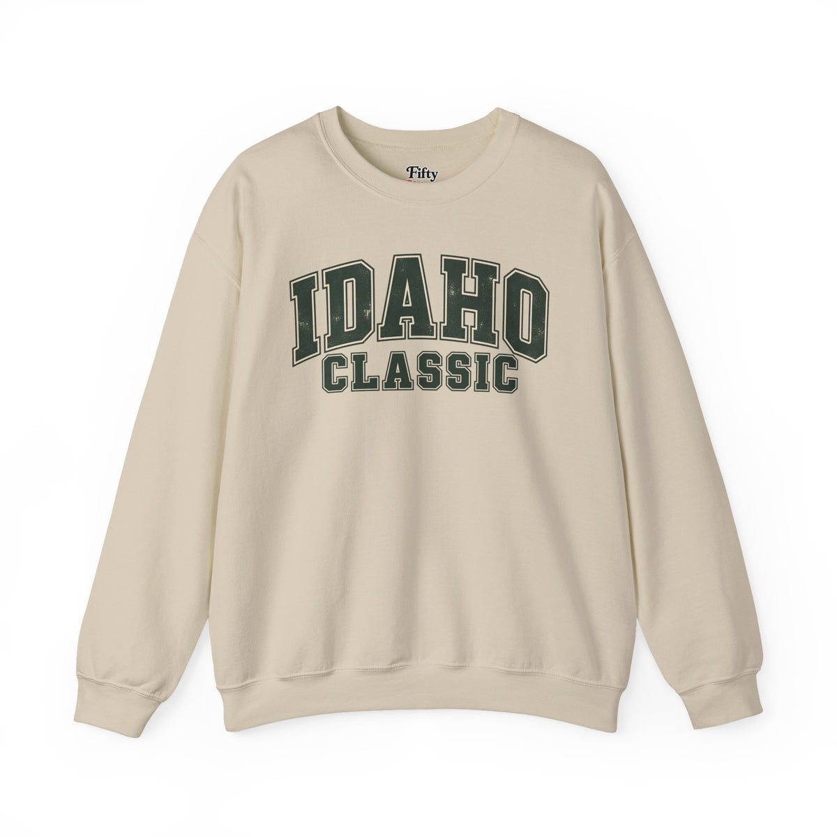 Idaho Classic Unisex Crewneck Sweatshirt State Name Graphic
