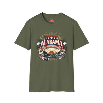 Alabama State Pride Unisex Softstyle T Shirt State Pride Graphic Tee Collections FS03