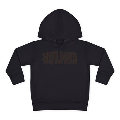 South Dakota Born and Raised Western Heritage Unisex Toddler Pullover Fleece Hoodie