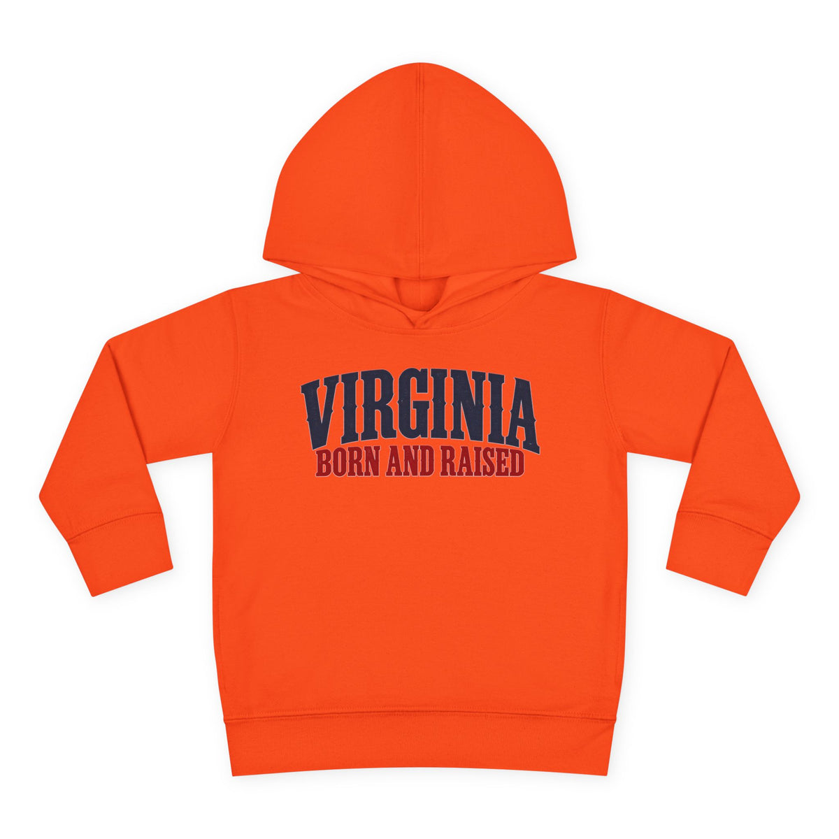 Virginia Born and Raised Premium Heritage Unisex Toddler Pullover Fleece Hoodie