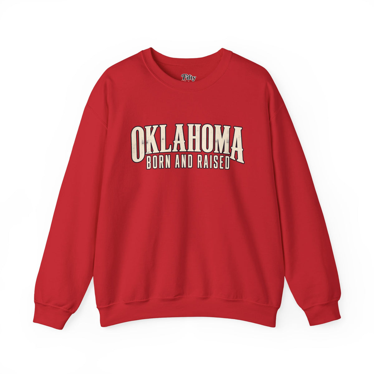 Oklahoma Born and Raised Premium Heritage Unisex Sweatshirt Graphic
