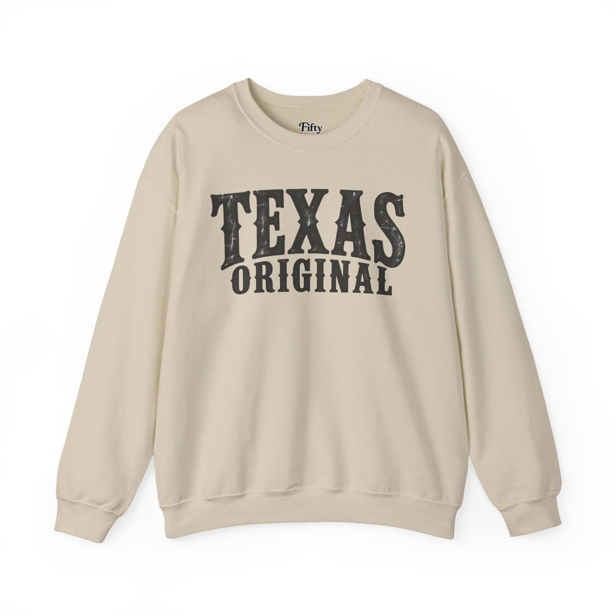 Texas Original Unisex Crewneck Sweatshirt State Name Graphic