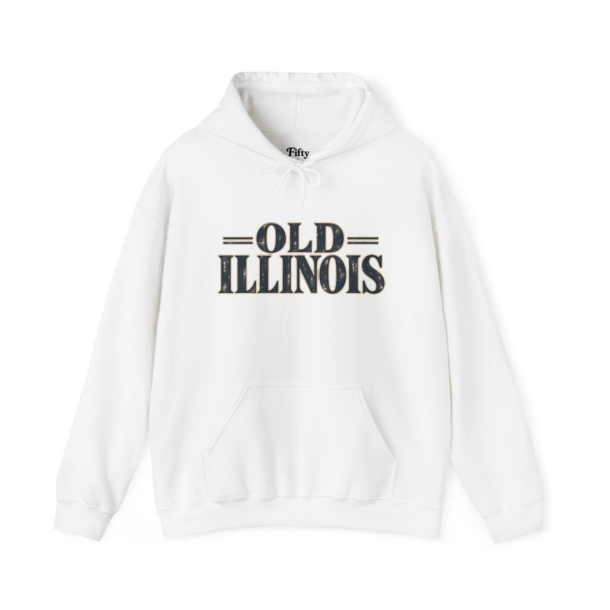 Old Illinois Unisex Hoodie State Name Graphic