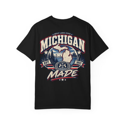 Michigan Made Unisex Comfort Color 1717 Streetwear Graphic Tee
