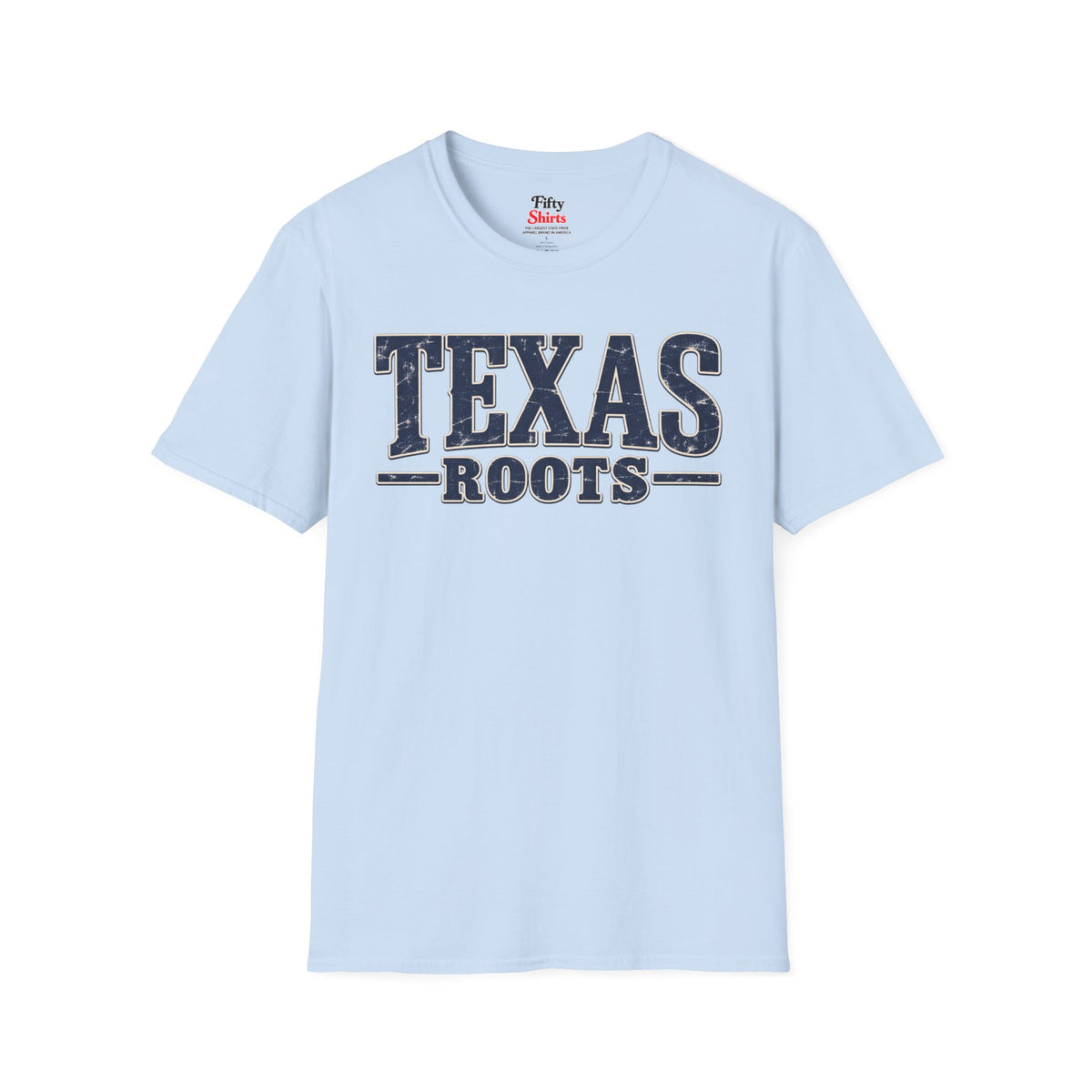 Texas Roots Unisex Softstyle T Shirt State Name Graphic Tee