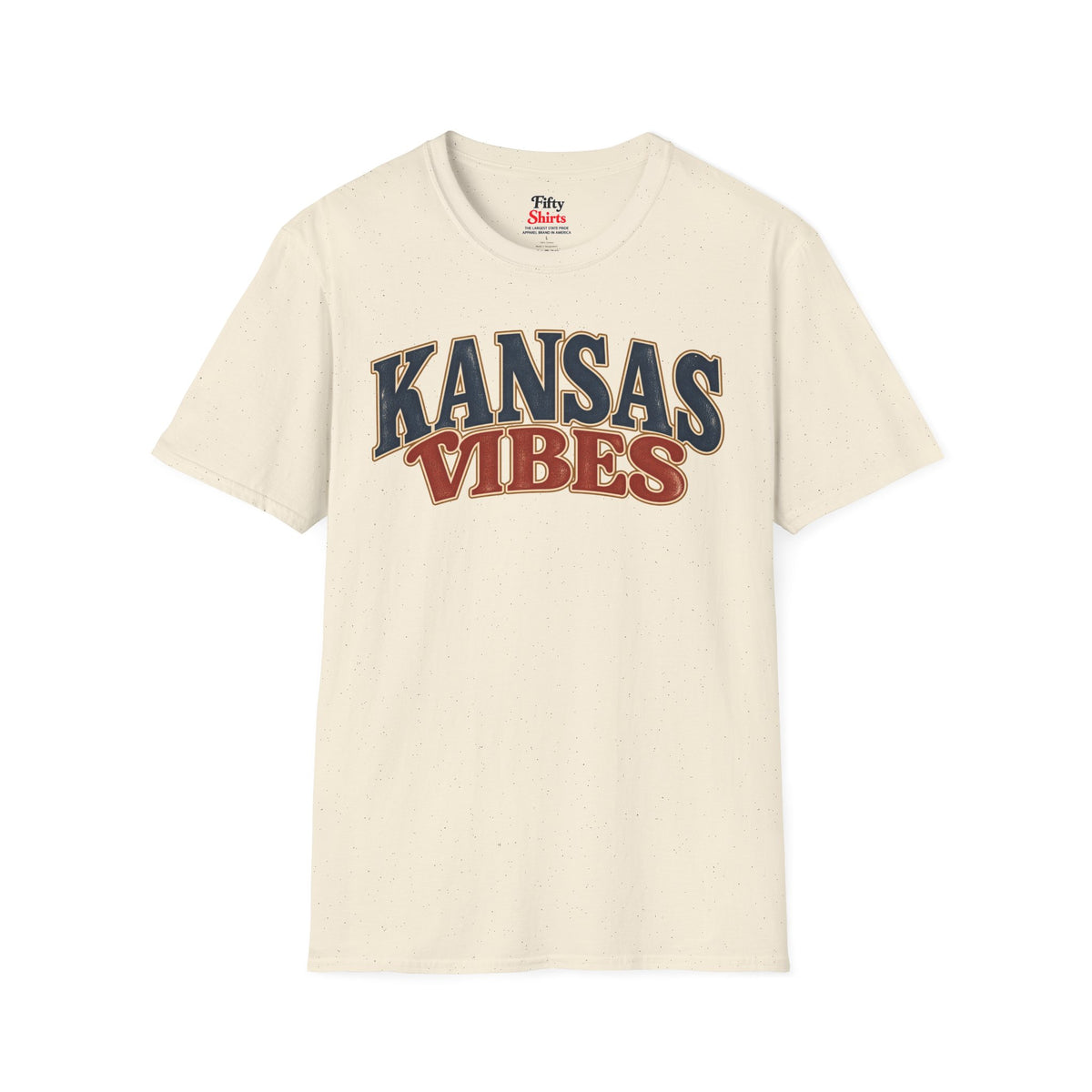 Kansas Vibes Unisex Softstyle T Shirt State Name Graphic Tee