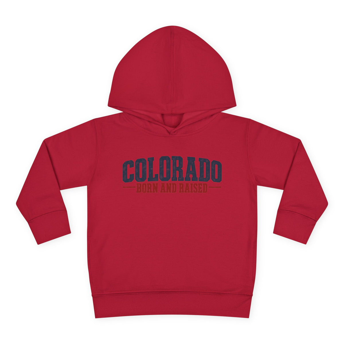 Colorado Born and Raised Classic Western Americana Unisex Toddler Pullover Fleece Hoodie