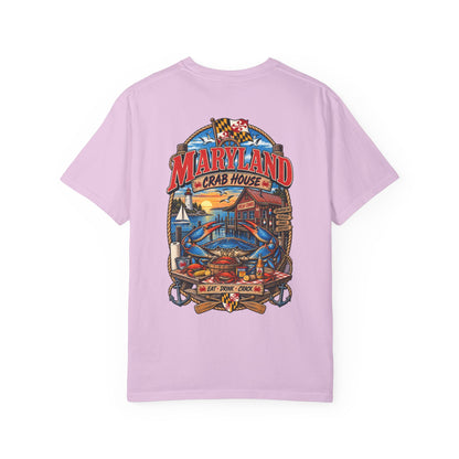 Maryland Crab House Unisex Comfort Color 1717 Streetwear Graphic Tee