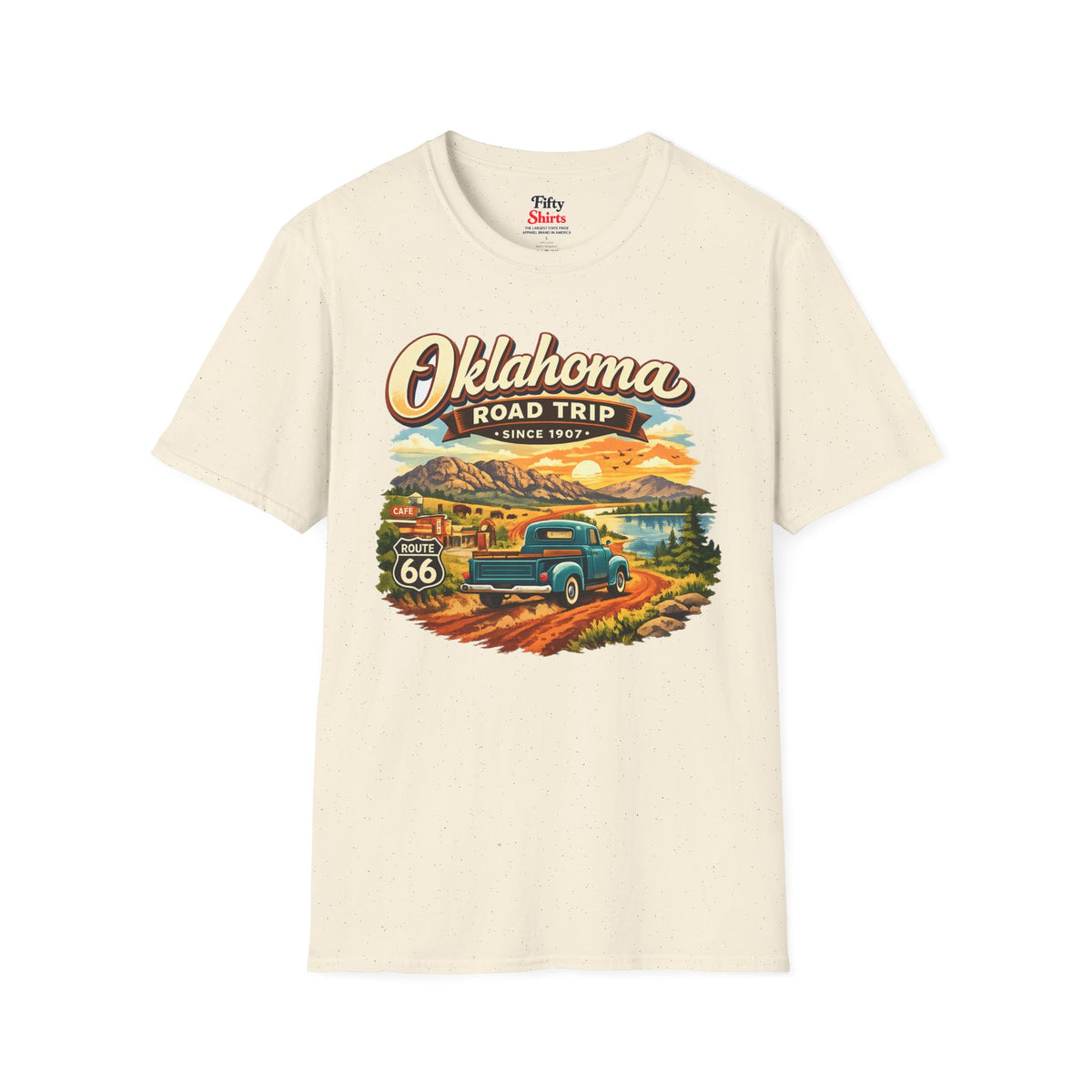 Oklahoma Road Trip Unisex Softstyle T Shirt State Pride Graphic Tee Collections FS03