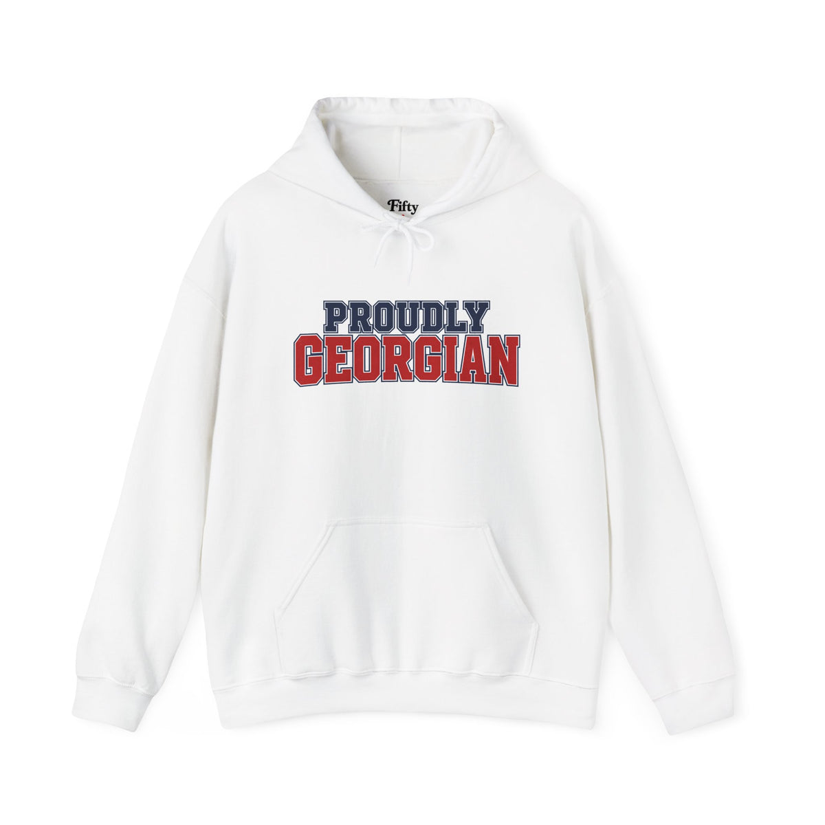 Proudly Georgian Georgia Unisex Hoodie State Name Graphic