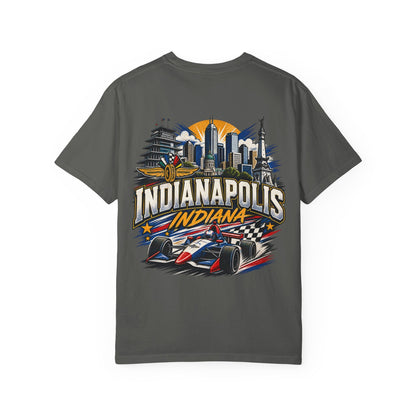 Indianapolis Indiana Unisex Comfort Color 1717 Streetwear Graphic Tee