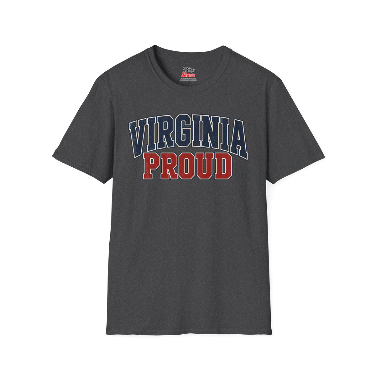 Virginia Proud Unisex Softstyle T Shirt State Name Graphic Tee