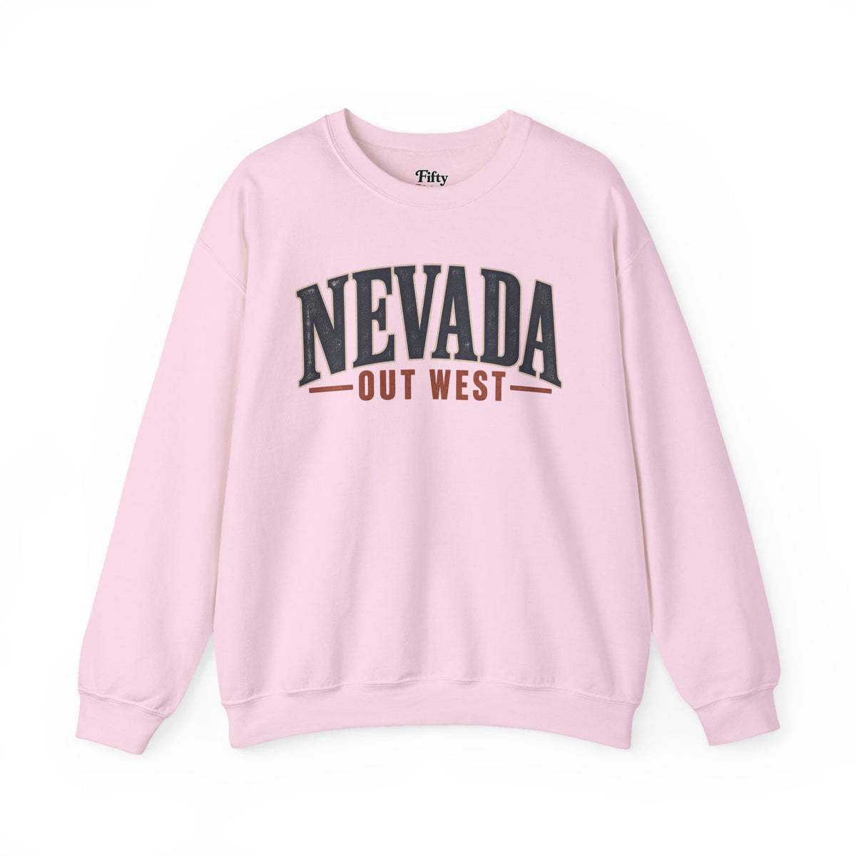 Nevada Out West Unisex Crewneck Sweatshirt State Name Graphic