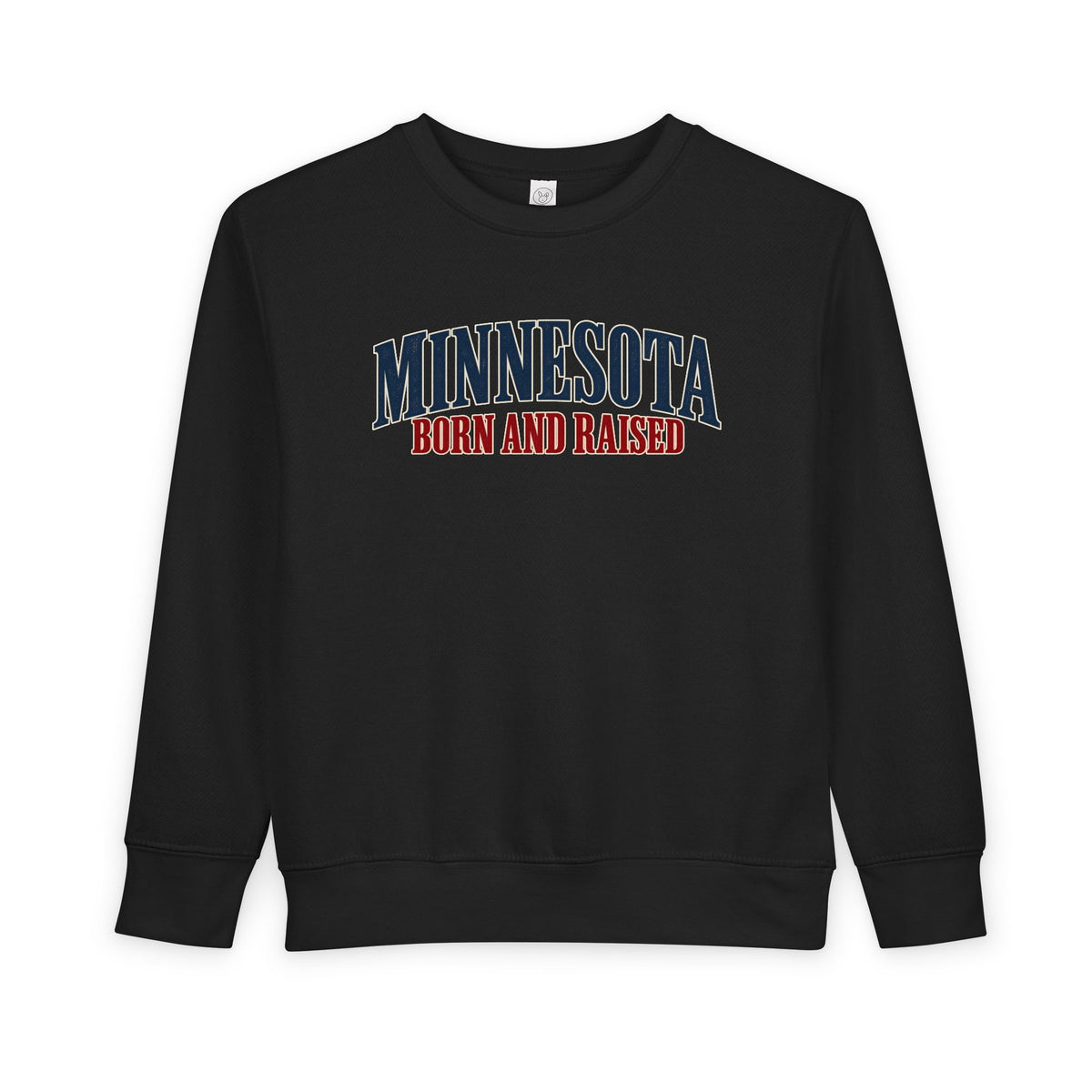 Minnesota Born and Raised Luxury Heritage Unisex Toddler Sweatshirt