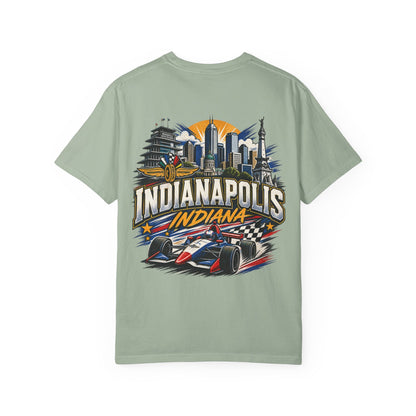 Indianapolis Indiana Unisex Comfort Color 1717 Streetwear Graphic Tee