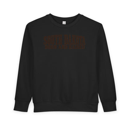 South Dakota Born and Raised Western Heritage Unisex Toddler Sweatshirt