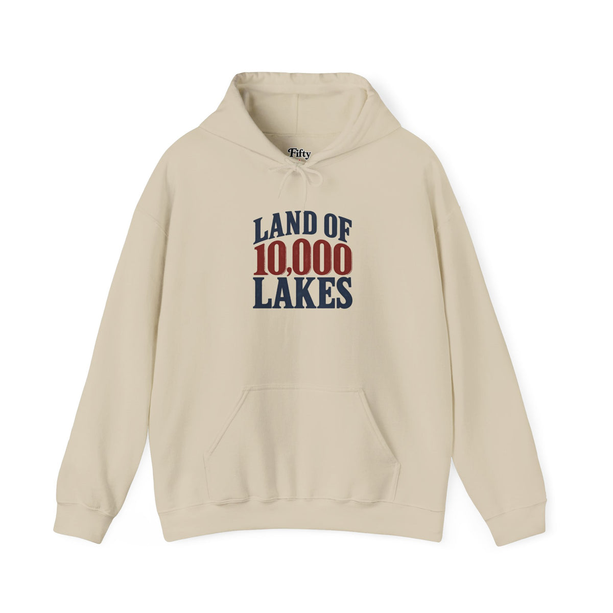 Minnesota Land of 10,000 Lakes Unisex Hoodie State Name Graphic
