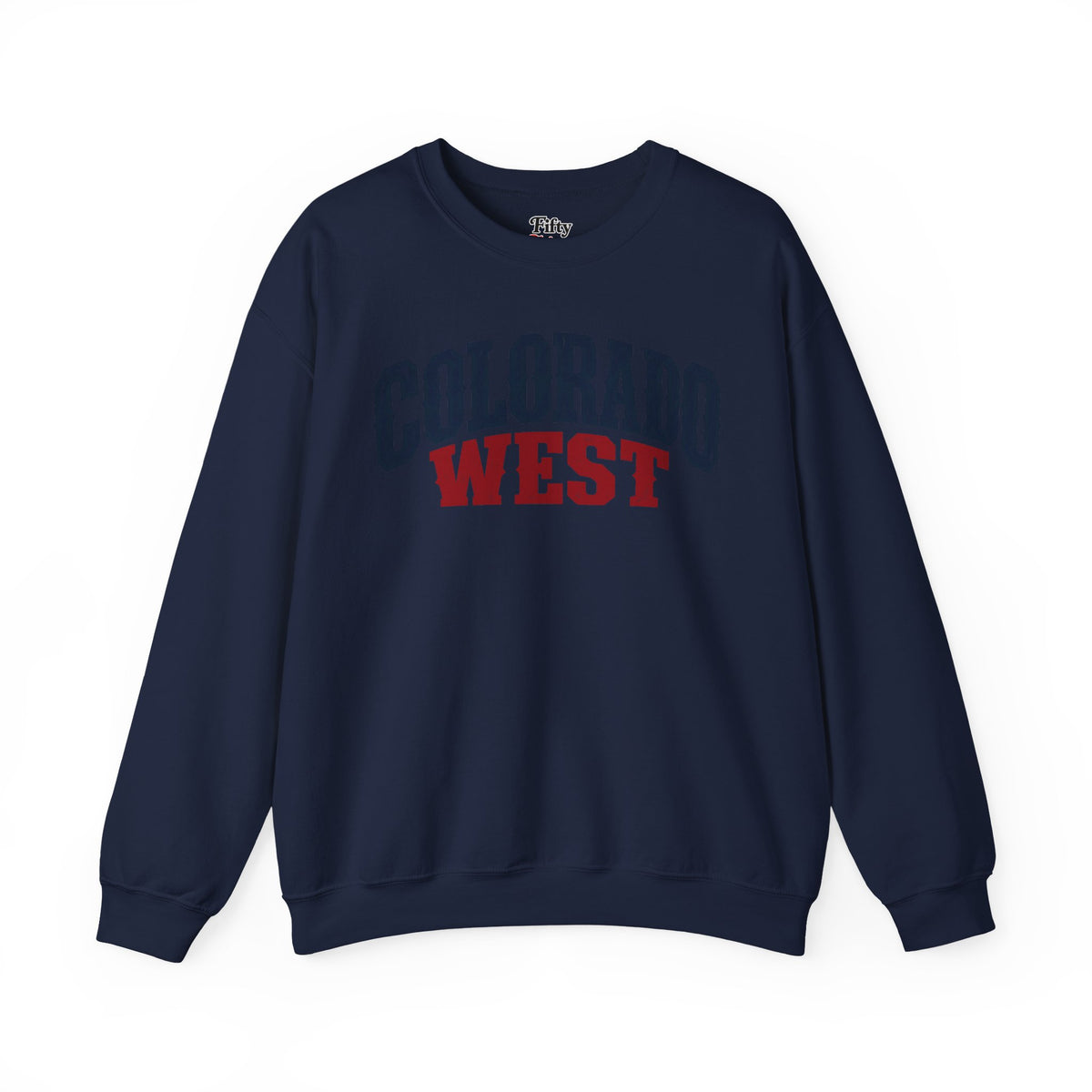 Colorado West Unisex Crewneck Sweatshirt State Name Graphic