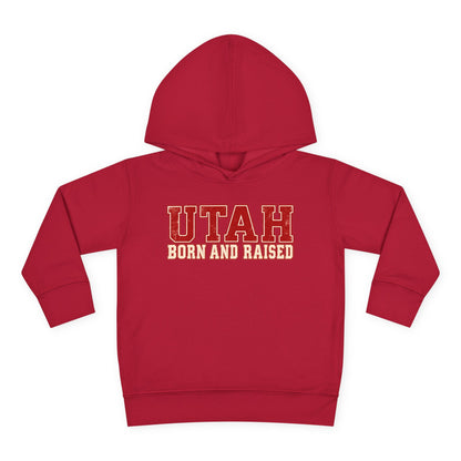 Utah Born and Raised Vintage Athletic Unisex Toddler Pullover Fleece Hoodie