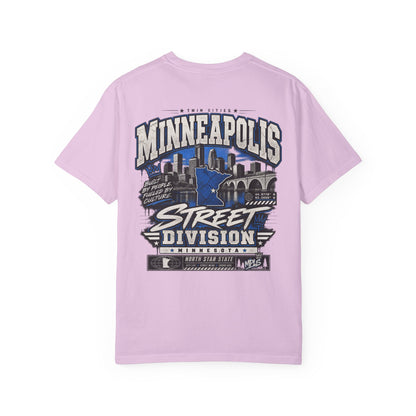 Minnesota Minneapolis Street Division Unisex Comfort Color 1717 Streetwear Graphic Tee