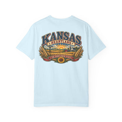 Kansas Heartland Unisex Comfort Color 1717 Streetwear Graphic Tee