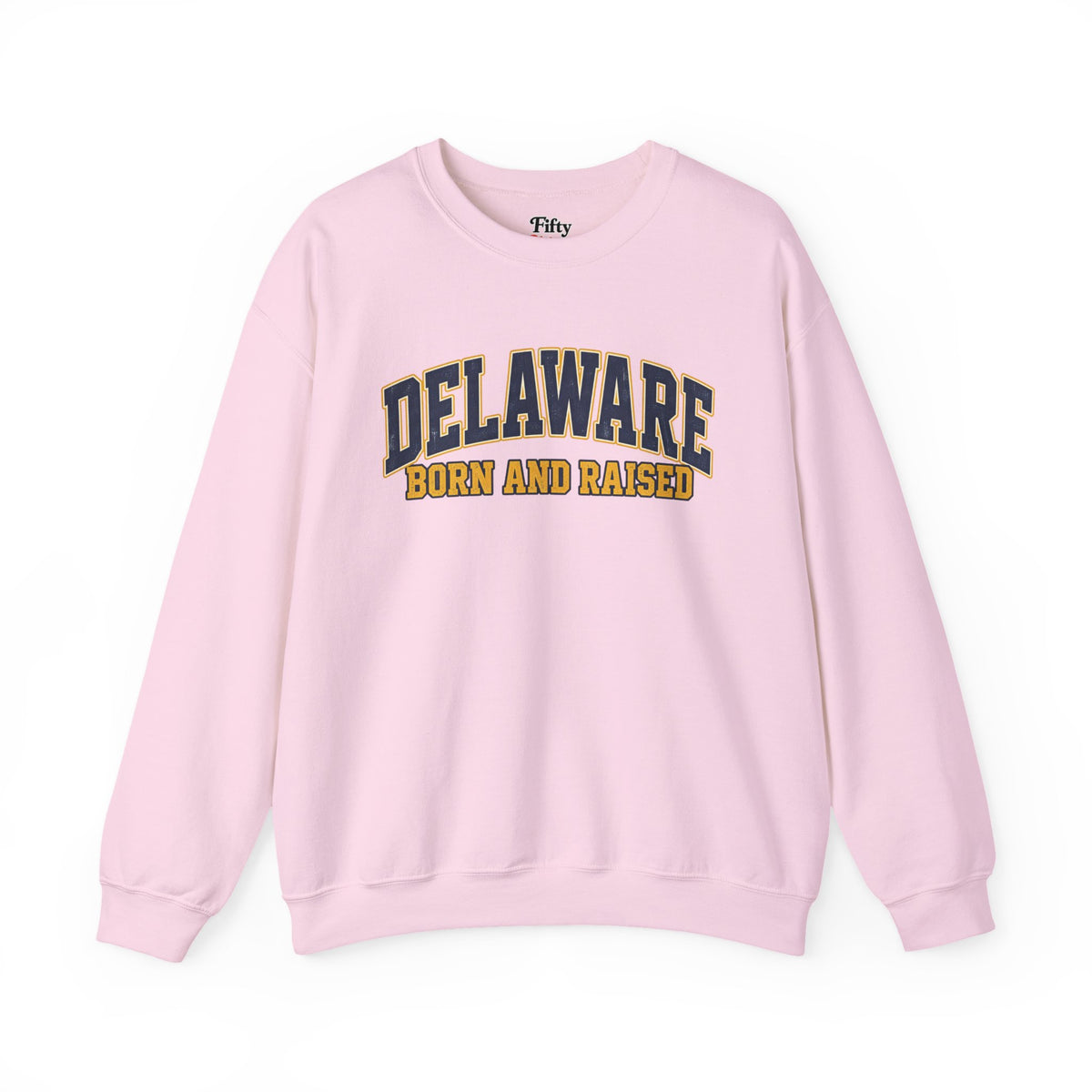 Delaware Born and Raised Old-School Athletic Unisex Sweatshirt Graphic