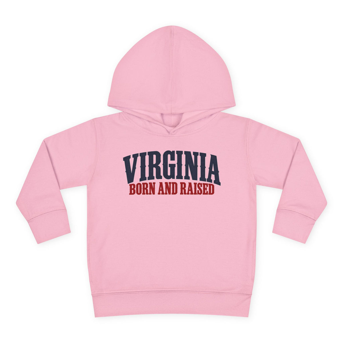 Virginia Born and Raised Premium Heritage Unisex Toddler Pullover Fleece Hoodie