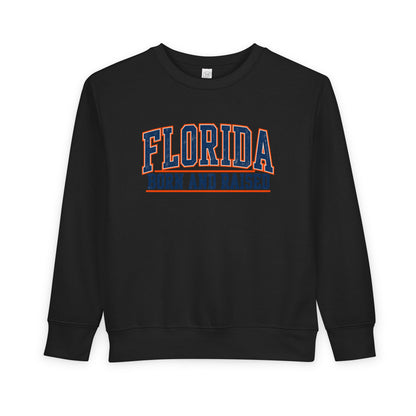 Florida Born and Raised Old-School Athletic Unisex Toddler Sweatshirt