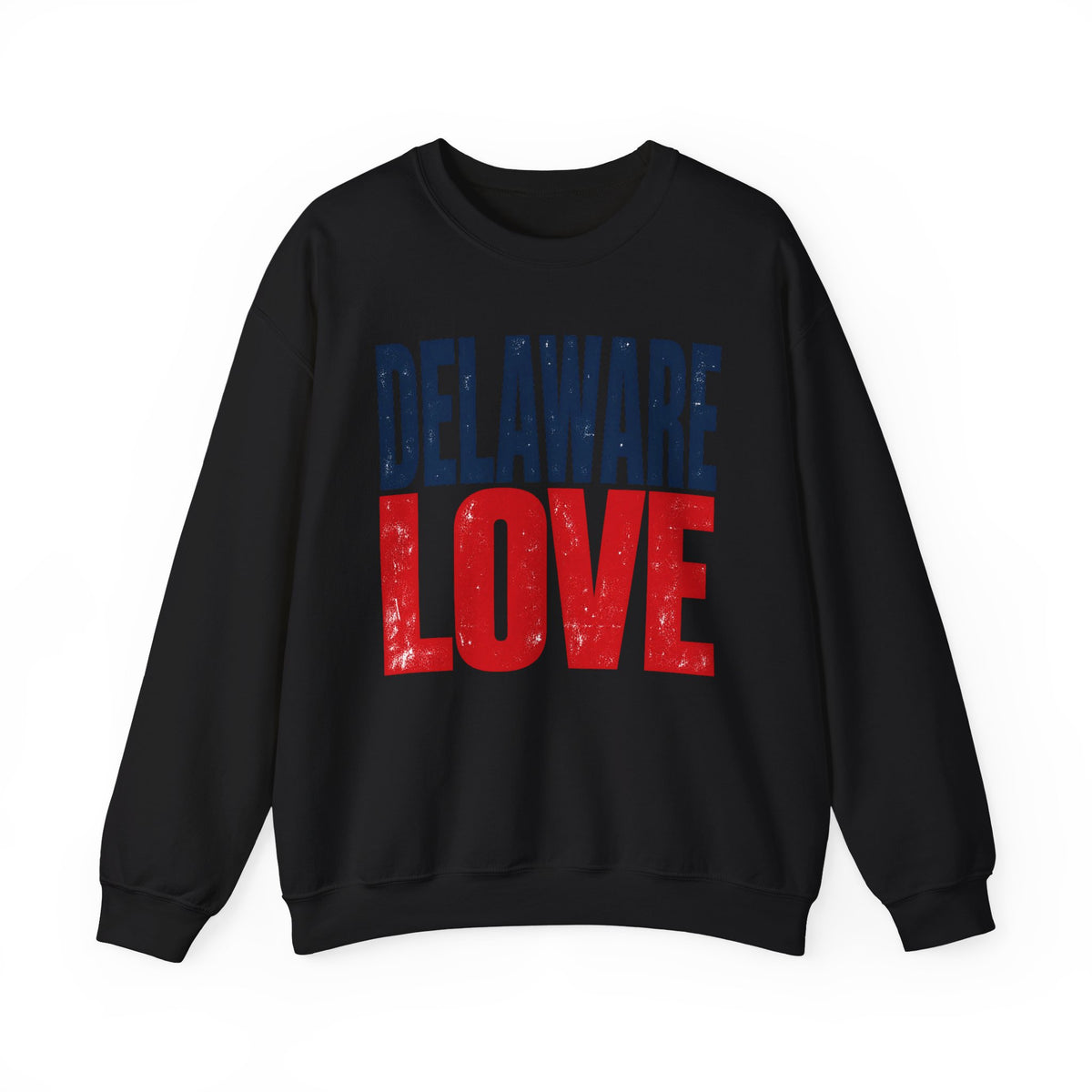 Delaware Love Unisex Crewneck Sweatshirt State Name Graphic