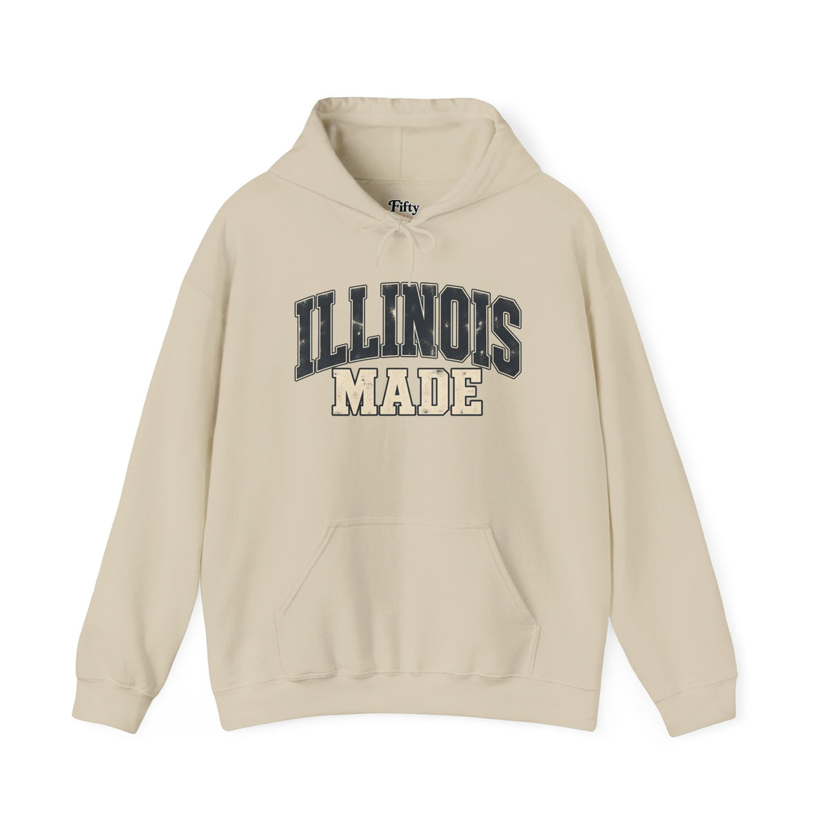 Illinois Made Unisex Hoodie State Name Graphic