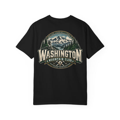 Washington Mountain Club Unisex Comfort Color 1717 Streetwear Graphic Tee