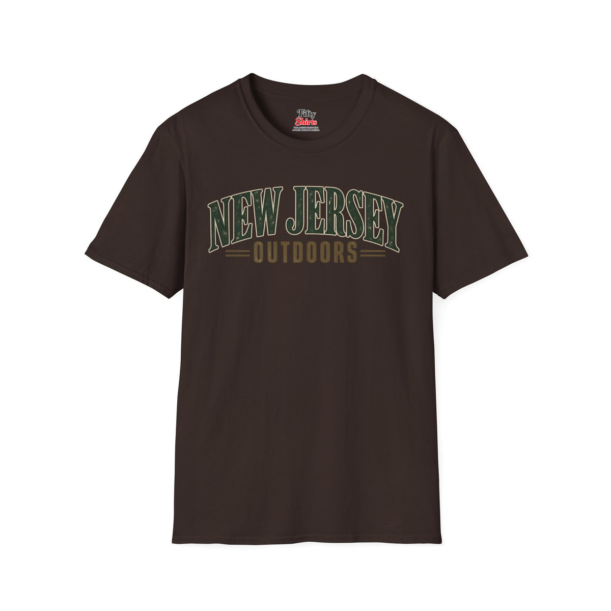 New Jersey Outdoors Unisex Softstyle T Shirt State Name Graphic Tee