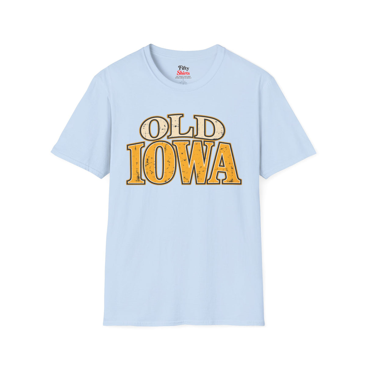 Old Iowa Unisex Softstyle T Shirt State Name Graphic Tee